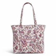 NWT ❤️ VERA BRADLEY Felicity Paisley Miller Large Zip Tote orders Gray Breast Cancer